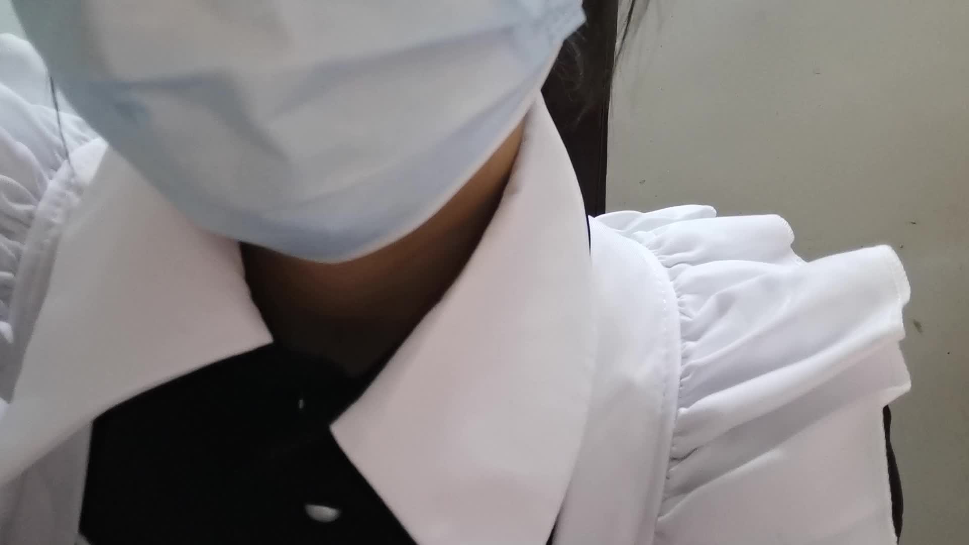 半露脸 女仆装 小腿袜 裸足 假鸡鸡 丝袜套鸡 模拟足交 模拟撸管 倒计时