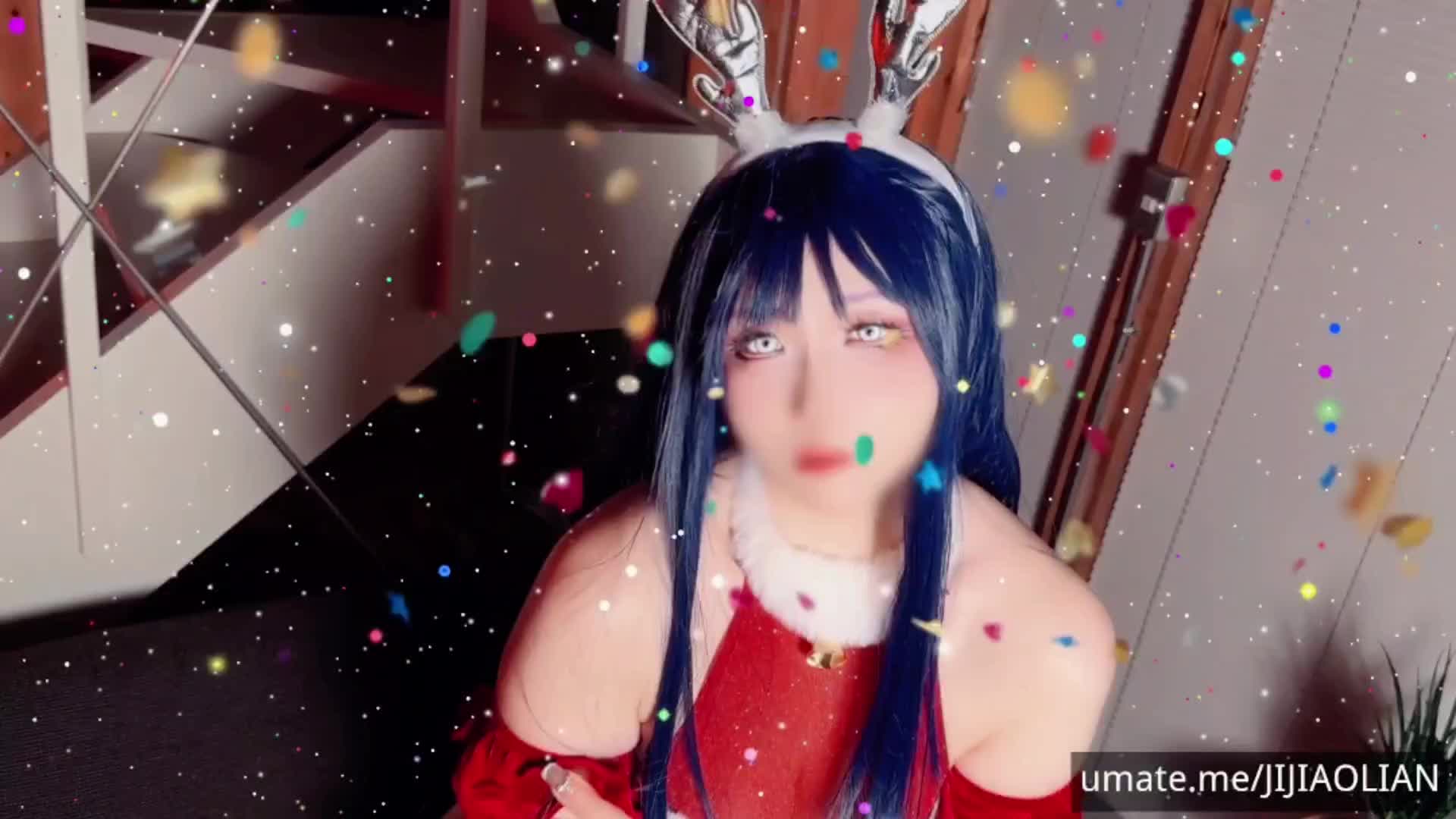 圣诞特辑 火影忍者 日向雏田 圣诞服饰 白过膝袜 舔穴 扣穴 啪啪