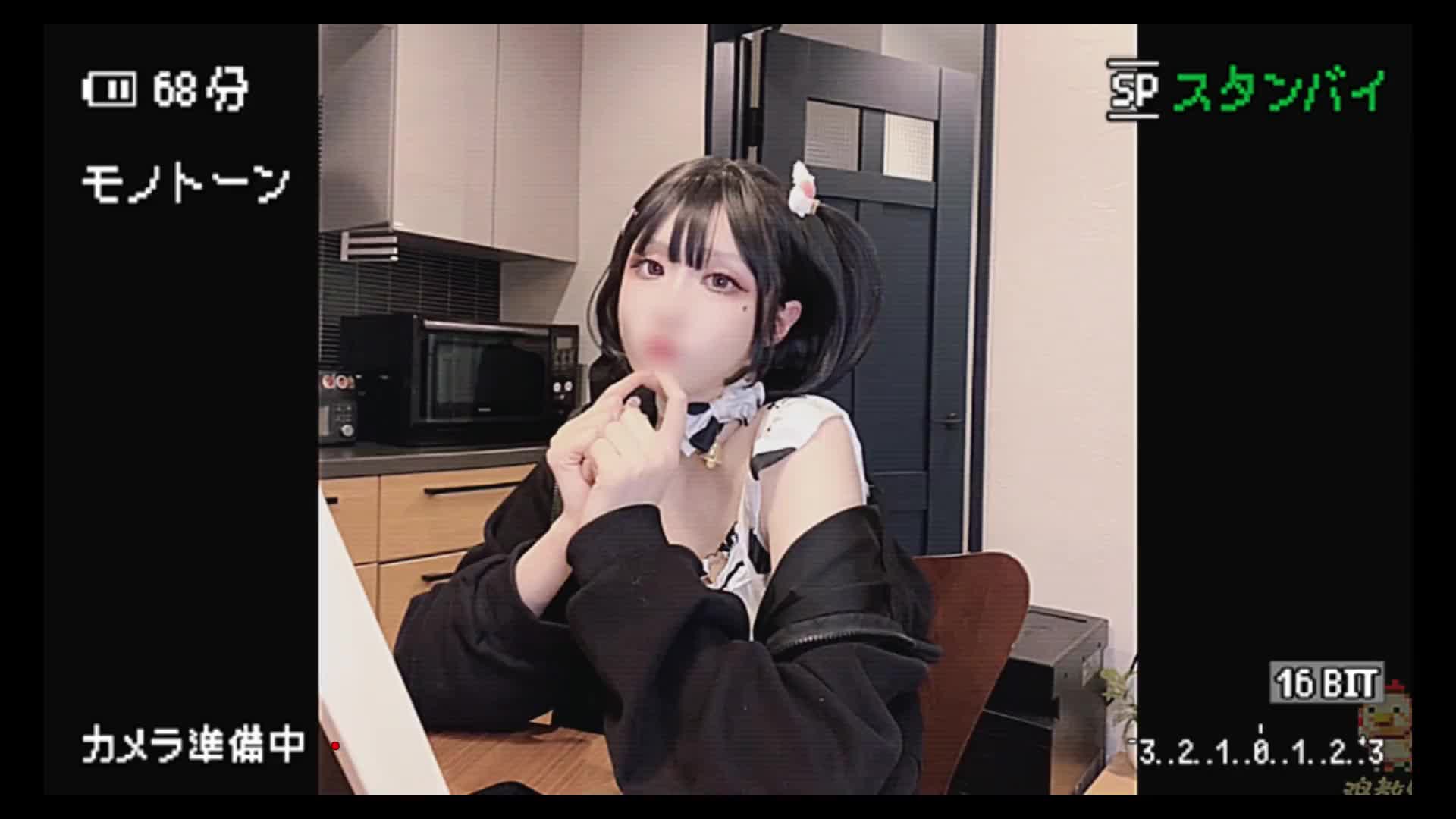 奶牛内衣 过膝袜 自慰 足交