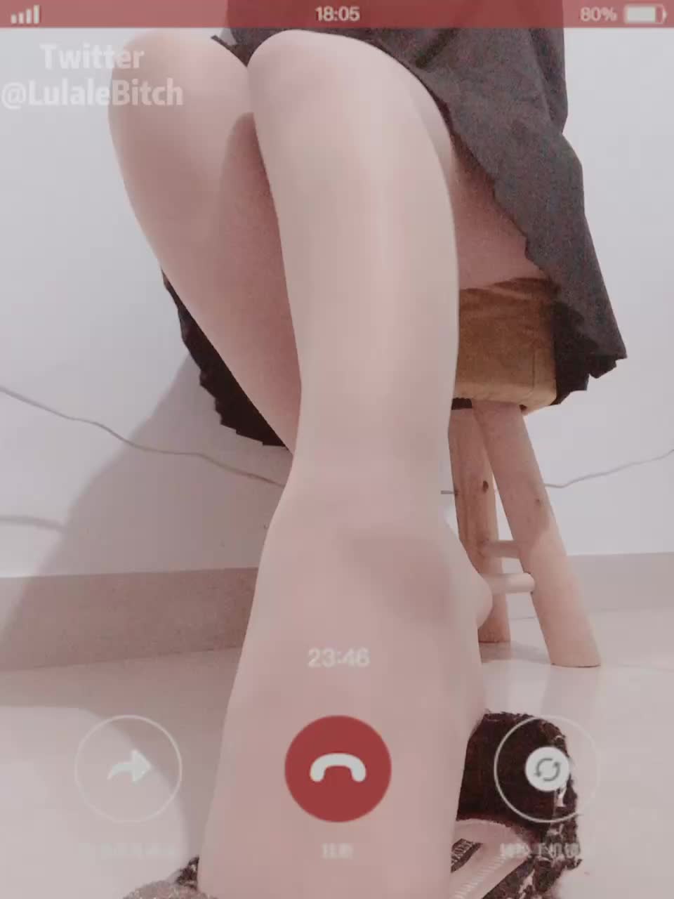 超薄灰丝 平底鞋 秀足 舔脚 自舔 录屏