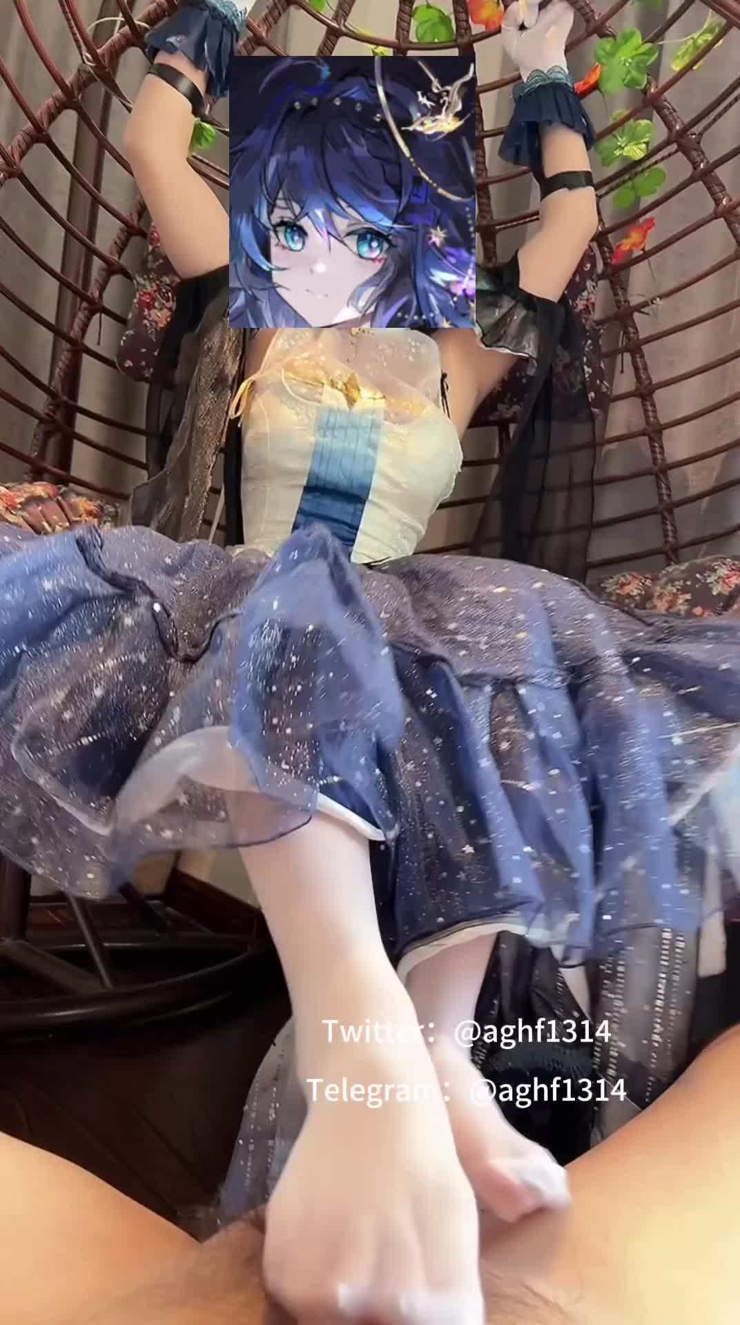 明日方舟 星极 殿堂上的游禽 超薄白丝 足交 手套 打飞机