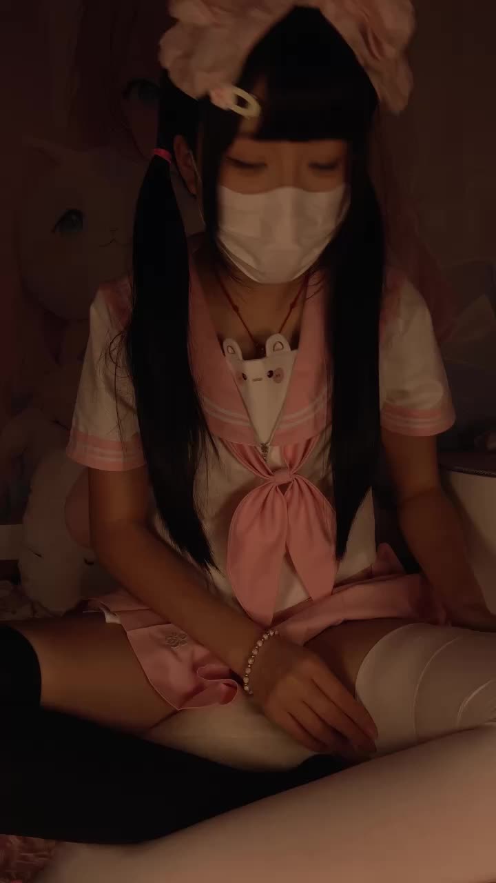 jk 双马尾 黑过膝袜 猫爪白过膝袜 裸足 假鸡鸡 润滑油涂脚 撸管指挥 模拟撸管 倒计时 盯